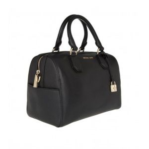 Black Michael Kors Duffle Style Satchel